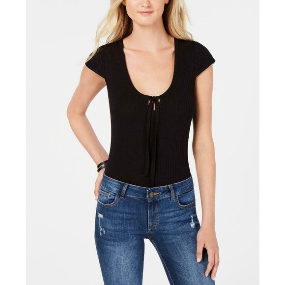 Project 28 NYC Ladies Black V-Neck Bodysuit S - Picture 1 of 3